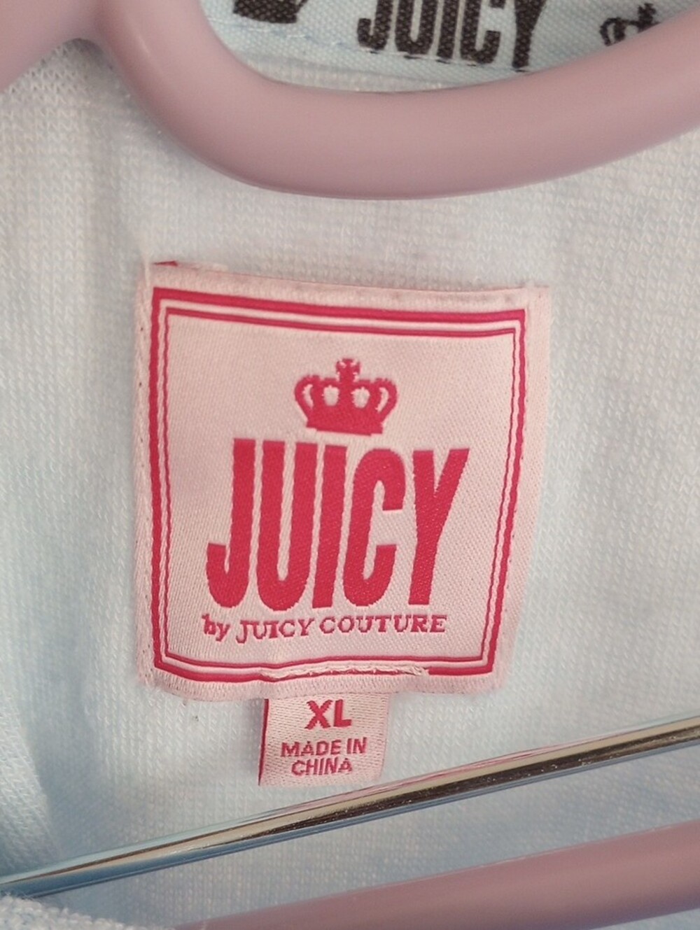 Juicy Couture Blue Pajama Top And Pants Set Lounge Wear Terrycloth XL - Picture 4 of 11